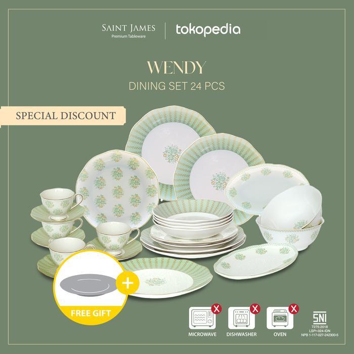 Saint James - Dining Set Wendy 24 pcs - Set Piring