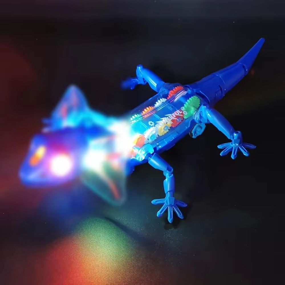 Robotic Model Electronic Pets Lizard Lizard Sounds Lights Lizard Walking Electronic Transparent