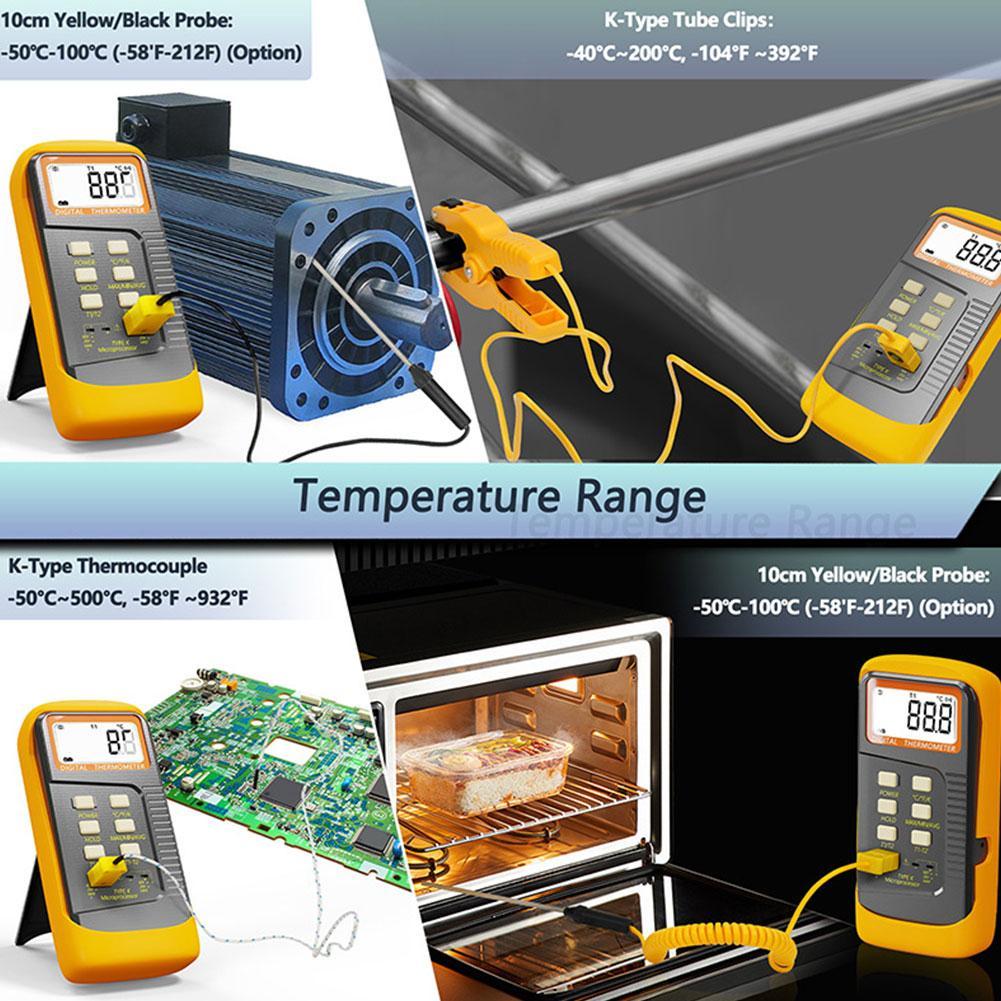 Digital K-Type Thermocouple Thermometer K-Type Thermometer Temperature Probes High Handheld