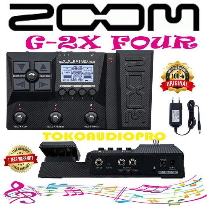 Zoom G2X Four Multi Effects Processor With Expression Pedal Zoom G-2X Co
