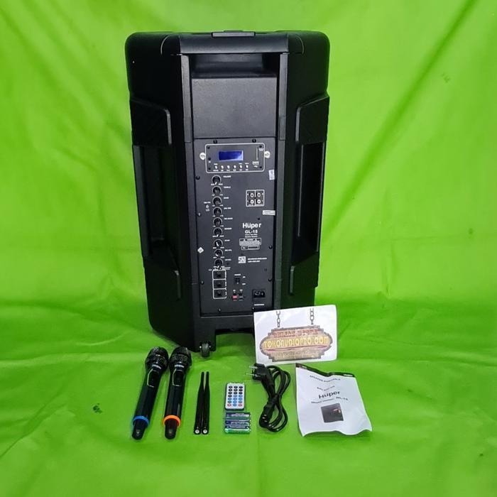 Huper Gl15 15" Speaker Portable Wireless Huper Gl-15 Co