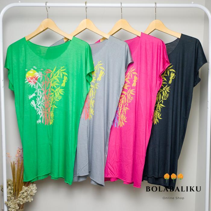 ATASAN BAMBU BALI JUMBO (KAOS BAMBU BALI) KAOS JUMBO WARNA-WARNI BAMBU