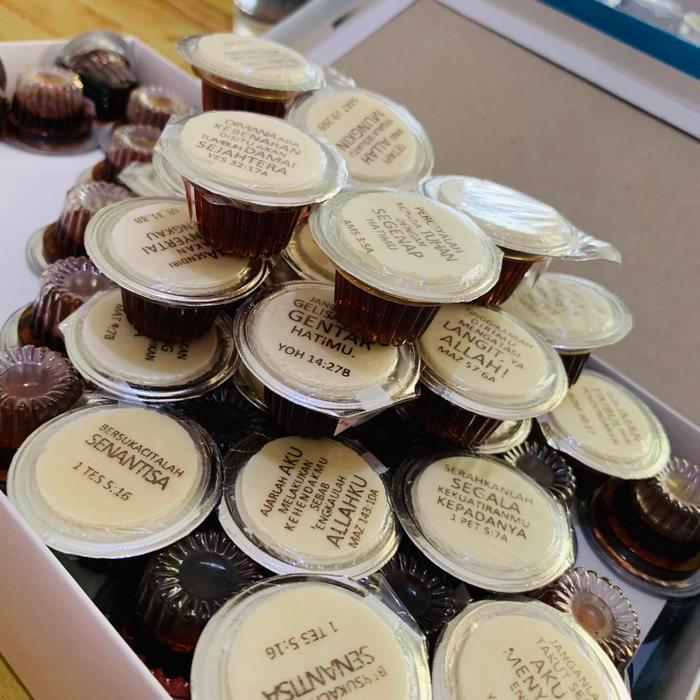 Ecer - Hosti Ayat Roti Perjamuan Manna + Anggur Cup perjamuan kudus GGF