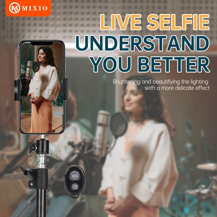 MIXIO 3521 PAKET KOMPLIT TRIPOD 2M +REMOT BLUETOOTH +BALL HEAD+ BAG