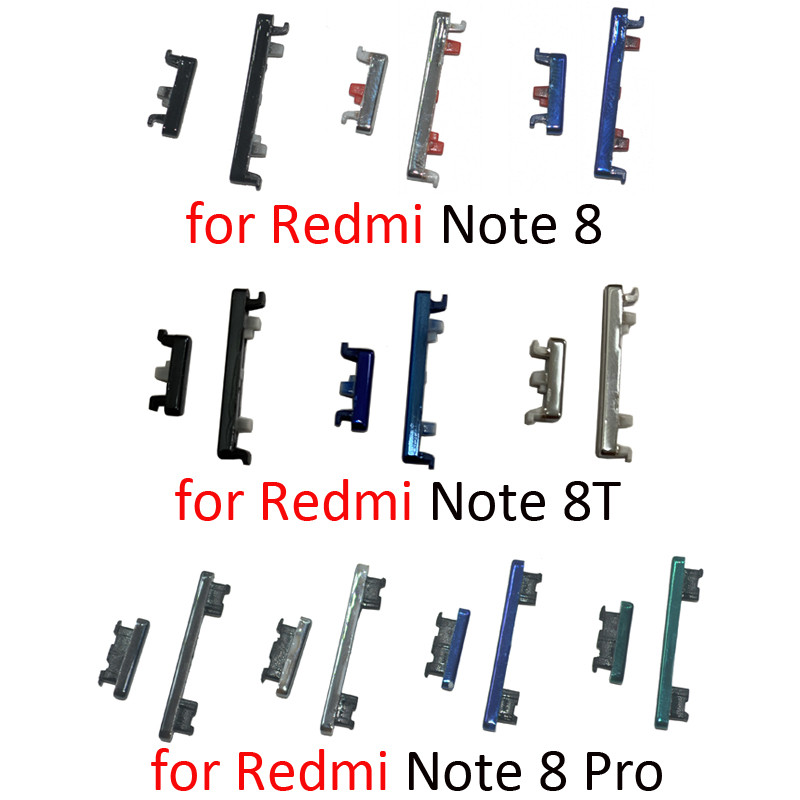 Power Volume Button For Redmi Note 8 Pro 8T Phone New Housing Frame On Off Key For Note 8T 8Pro