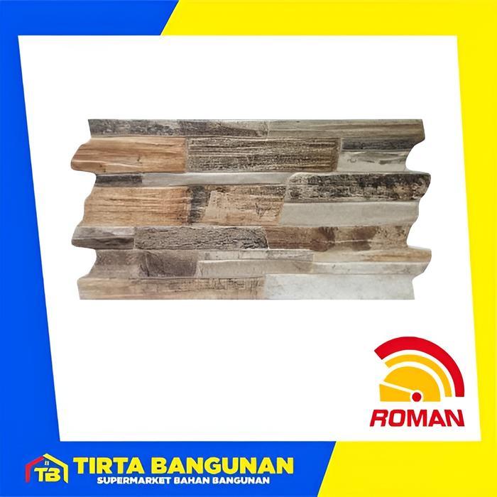 . ROMAN INTERLOK 30X60 638060 dTRIASSIC FOSSIL KERAMIK DINDING / LANTAI KW1 Kayu