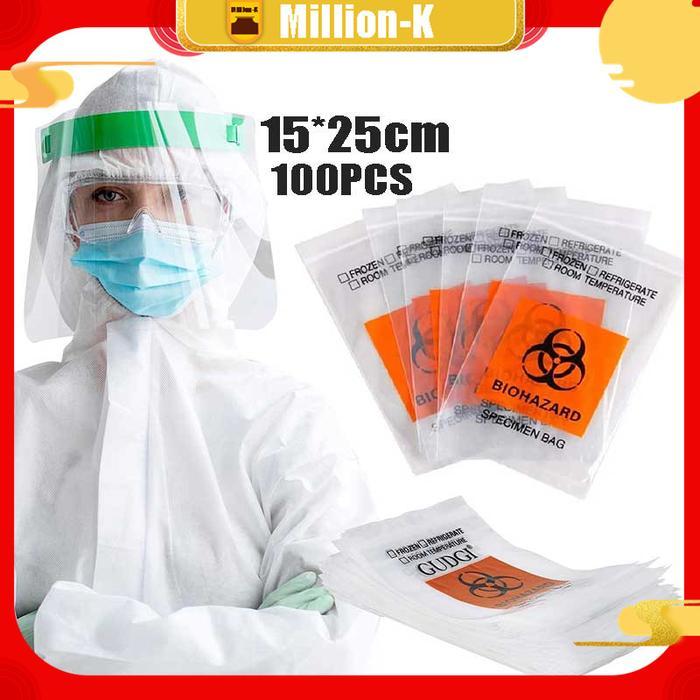 Specimen Bag 15x25 Cm / Specimen Bag Biohazard 100pcs
