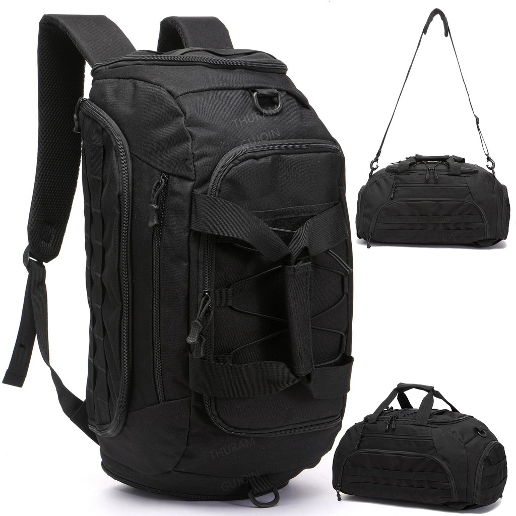Gym Backpack with Shoe Compartment Convertible Duffel Sling Bag for Men Women Weekender Overnight