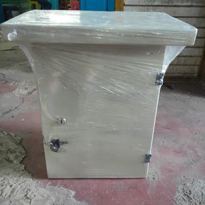 BOX PANEL LISTRIK OUTDOOR TOPI 30X40X20 TEBAL PLAT 1.2MM CAT BAKAR