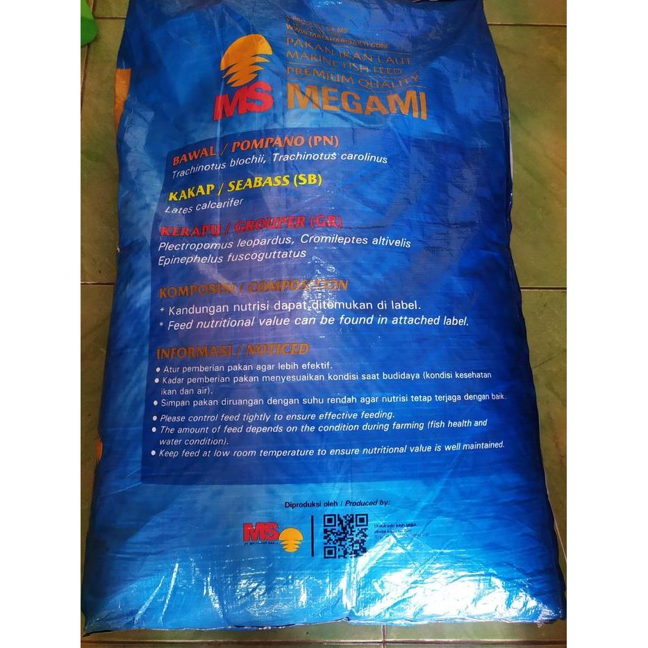 PELET MEGAMI REPACK 5KG PELET SINKING TENGGELAM PROTEIN 48% PELET IKAN KOKI GOLDFISH PREDATOR RTC