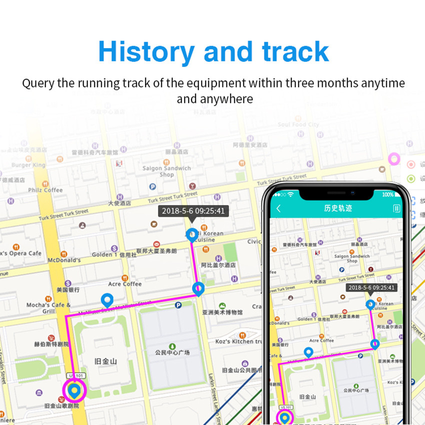 GF21 GPS Tracker Precise Positioning Mini CarTracker Universal Bike GPS Tracker for the Elderlyand