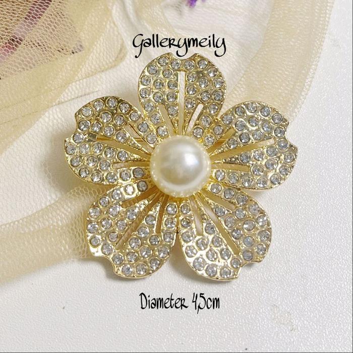 Bros hijab Bros mewah / Bros Dada Cantik Mutiara Bros Mutiara