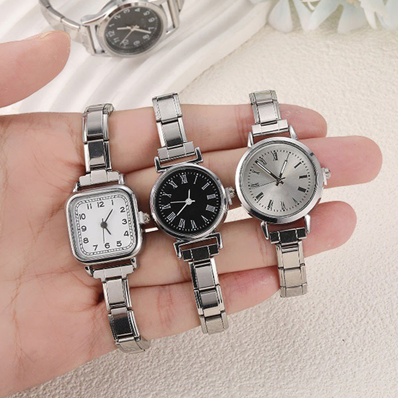 9MM Titanium Stainless Steel Bracelet for Women Men Watch Bracelet DIY Making Italian Charm Link