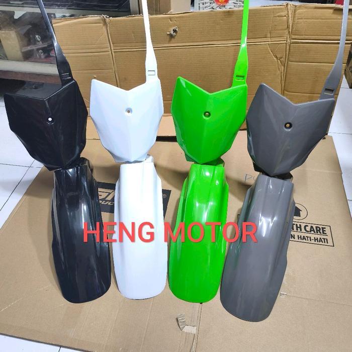 spakbor depan klx 140 srx dan papan plat nomer klx 140 merk SRX