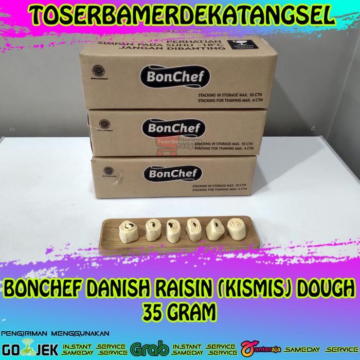 Bonchef Danish Raisin Pastry Raisin Croffle Frozen Dough 35 Gram