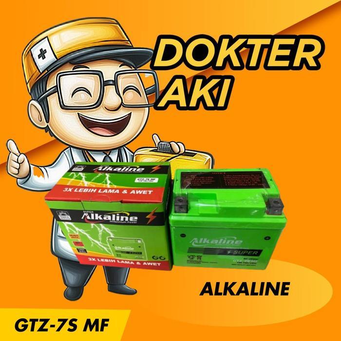 Aki Motor NMax PCX Vario 150/160 Aki Kering Bergaransi, Merk : ALKALINE GTZ-7S MF