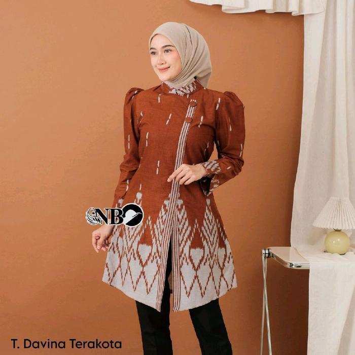 TERLARIS Atasan Tunik Batik Wanita Seragam Batik Kantor Seragam Hajatan READY STOCK