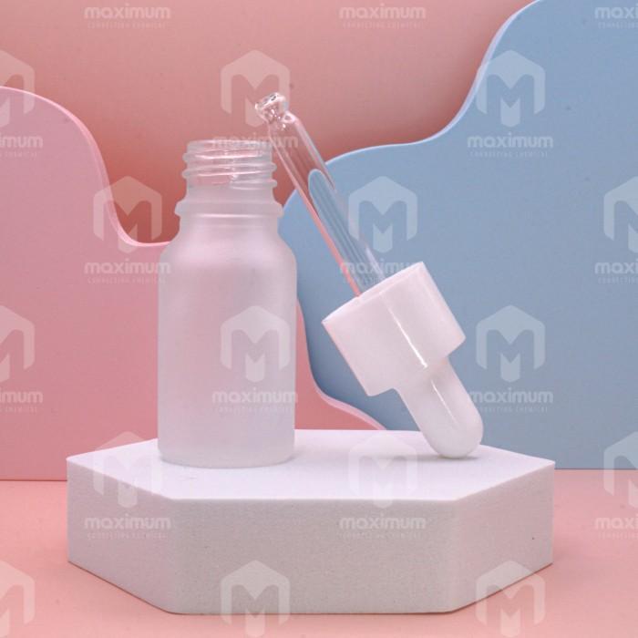 Botol Pipet Kaca Tebal Frosted 10ML / Botol Serum Kaca Buram 10 ML / Glass Bottle Pipette Frosted