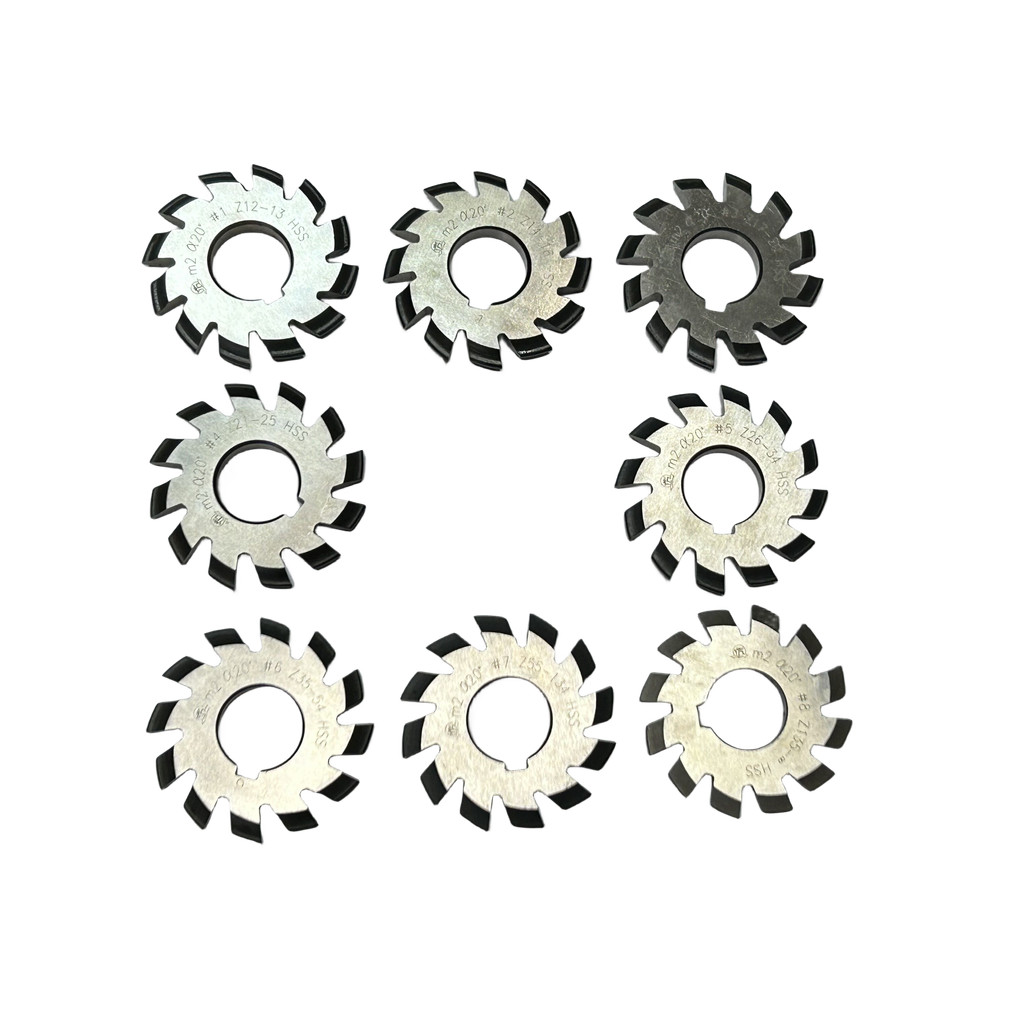 Spur gear milling cutter disc gear milling cutter pressure angle 20 degrees cylindrical gear M1 1.5