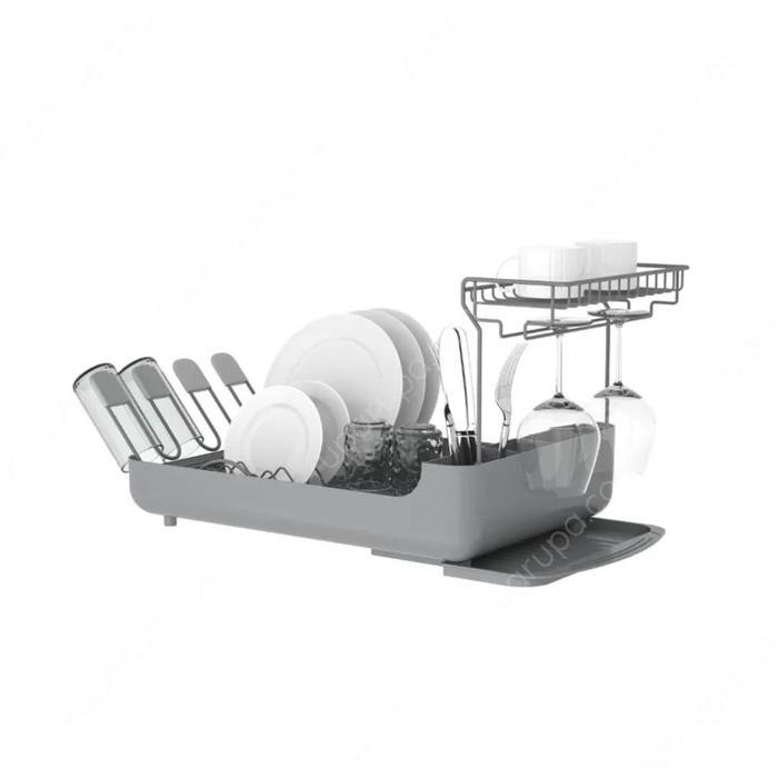 Informa Rak Piring Tempat Pengering Piring Gelas Sendok Abu