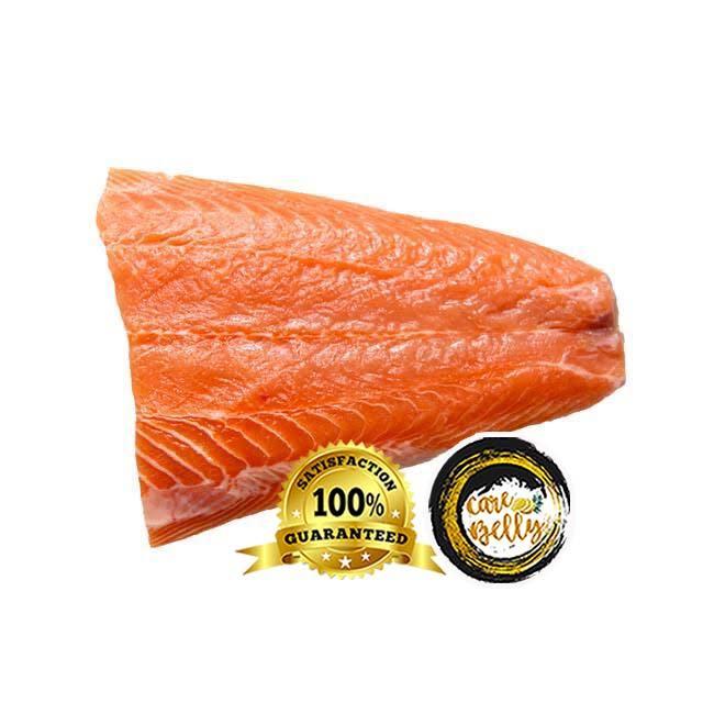 salmon tail fillet norwegia 1 kg / ekor salmon norwegia 1 kg