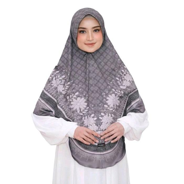 Hijab Bergo Jumbo Printing Sublim XXL Kerudung Syari Terbaru 2025 Muslim Jilbab Instan Khimar Motif