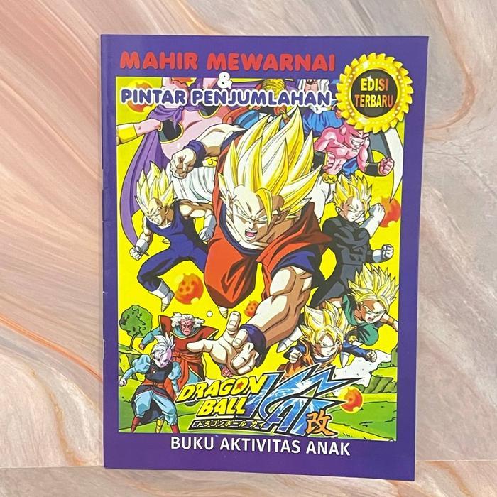 Activity Book Buku Mewarnai 16 Halaman Sambil Belajar Penjumlahan - Dragon Ball