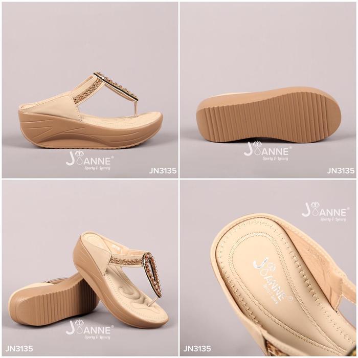 JOANNE Wedges Sandal Shoes Wanita JN3135