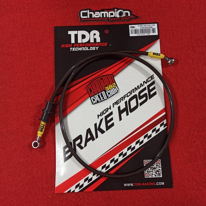 Selang Rem Depan Tdr 110Cm 110 Cm Black Carbon Nmax Old Non Abs