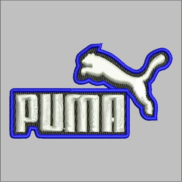 SPORT-969 PUMA ICON NAME BLUE PATCH BORDIR LOGO/EMBLEM BET/BADGE KOMPUTER
