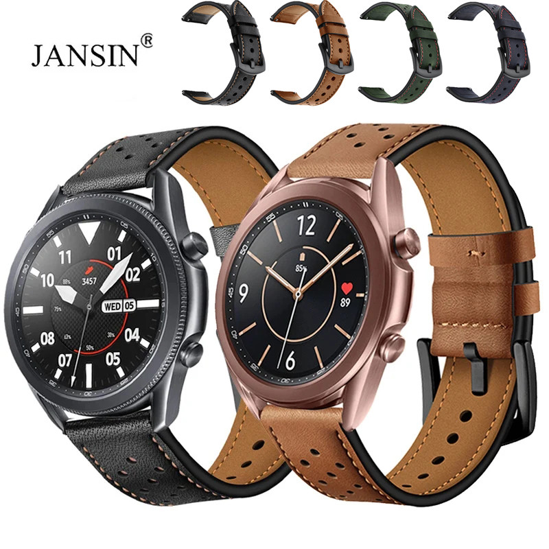 Leather Strap For Samsung Galaxy Watch 3 41MM 45MM Bracelet For Samsung Galaxy Watch 3 Replacement