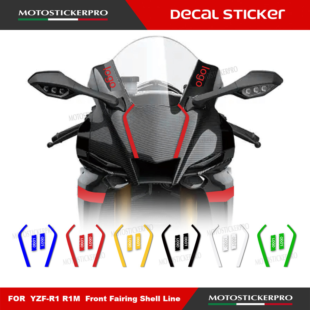 2020-2021-2024-2025 R1m Motorcycle Front Fairing Shell Line sticker Decal FOr YAMAHA YZFR1 R1 R1M
