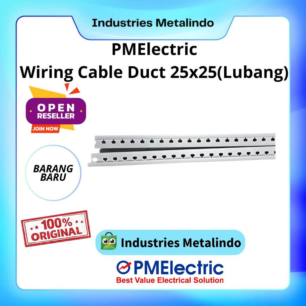 Cable Duct 25x25, Wiring Duct 25x25, PMElectric Cable Duct, Duct Kabel Panel, Cabel Duct 25x25 Luban