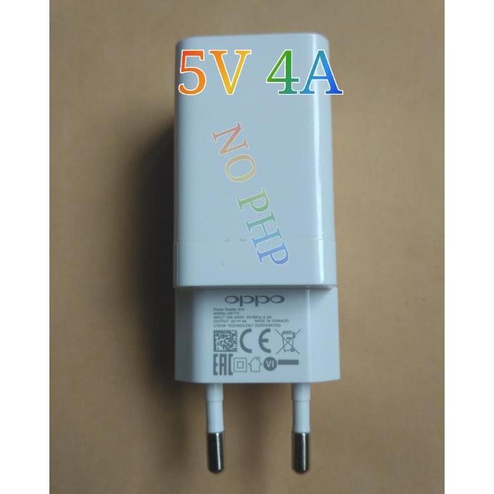 Stok Baru KEPALA CHARGER / ADAPTER OPPO VOOC 4A FOOR OPPO ORIGINAL