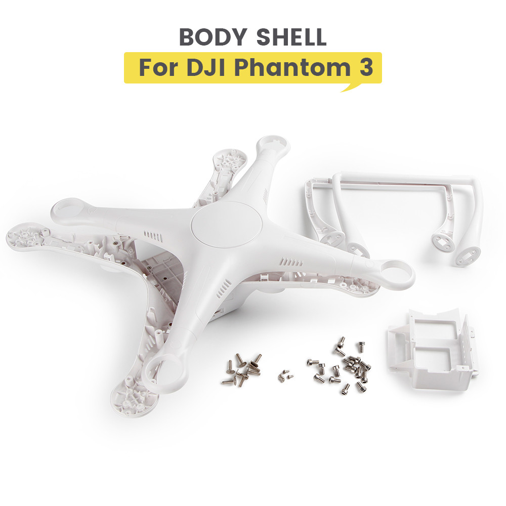 for Phantom 3 Body Shell Top Bottom Covers With Landing Gear for Phantom 3 Drone Replacement Parts A