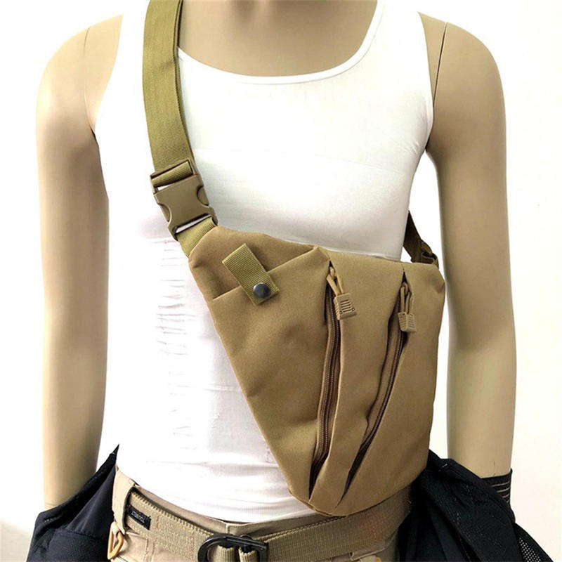 Outdoor Cycling Crossbody Bag Multi Functional Tactical Chest Bag Mountaineering Army Fans Chest