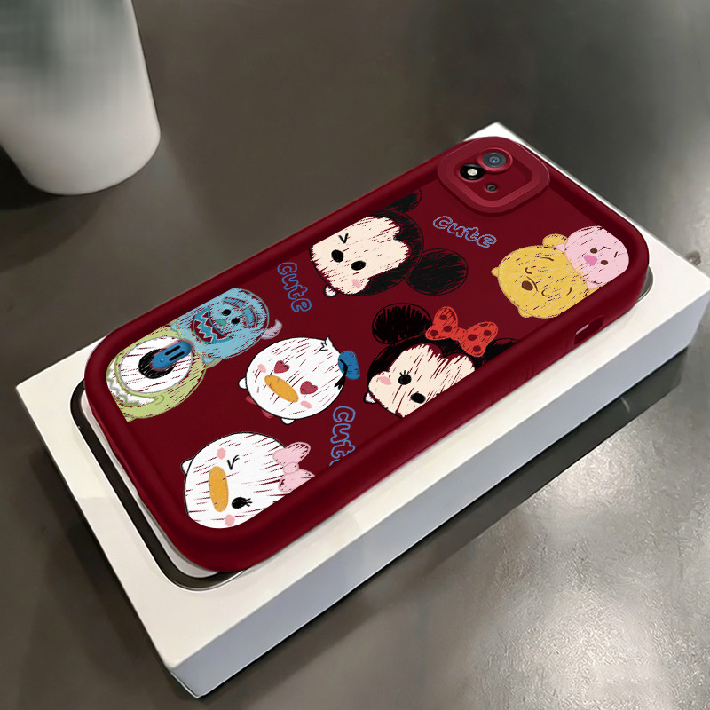 Casing Hp untuk Realme C20 C20A C11 2021 C11 2020 Case Mickey kartun coret-coret Camera Protect Keki