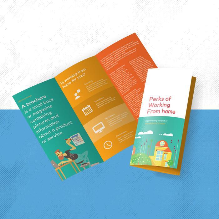 "New" Cetak Leaflet 2 Sisi Cetak Brosur Lipat A4 Leaflet Brosur Pamflet