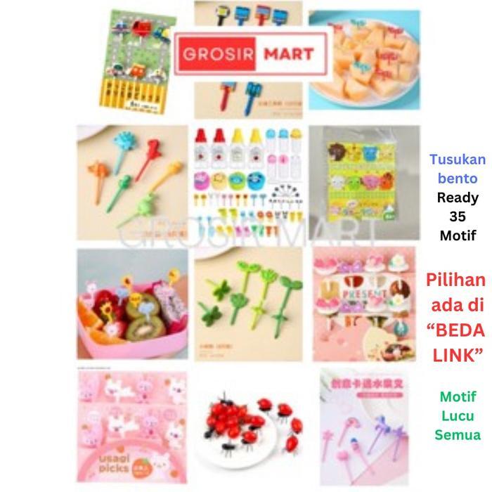 GrosirMart Garpu Bento Lucu Tusukan Bento Buah Kue Dessert Foodpicks Dekorasi Hias Bento Motif Mata