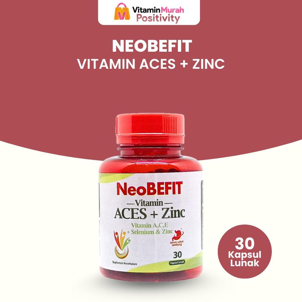 NeoBEFIT Vitamin A C E Selenium + ZINC ISI 30 & 100 KAPSUL LUNAK