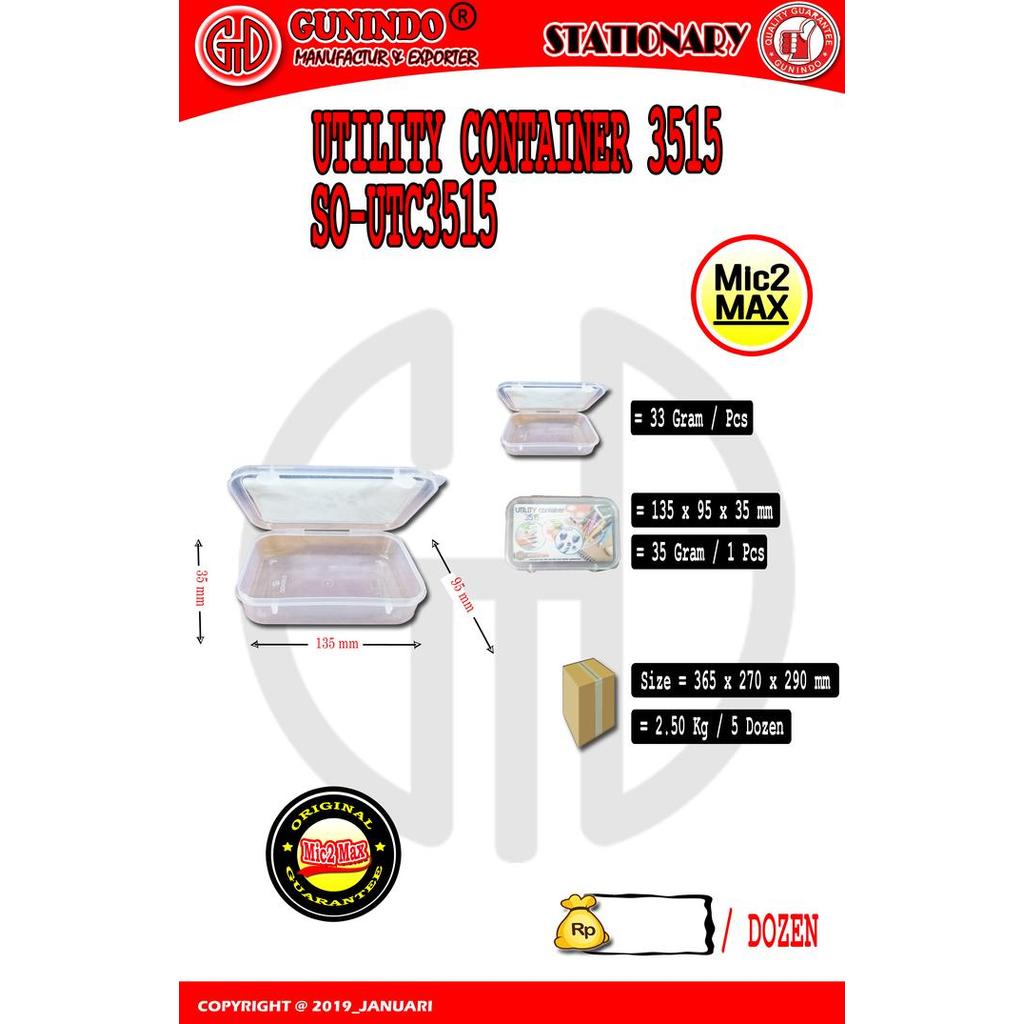 "New" UTC 3515 UTILITY CONTAINER / KOTAK PENYIMPANAN PLASTIK / GUNINDO