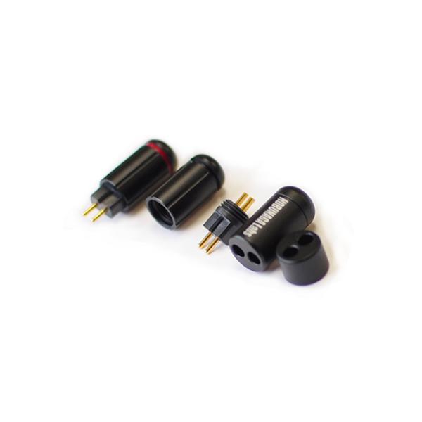 NOBUNAGA LABS [NLP-PNE-DIY] CUSTOM IEM 2PIN 0.78MM CONNECTOR KIT GOLD PLATED WITH SPLITTER