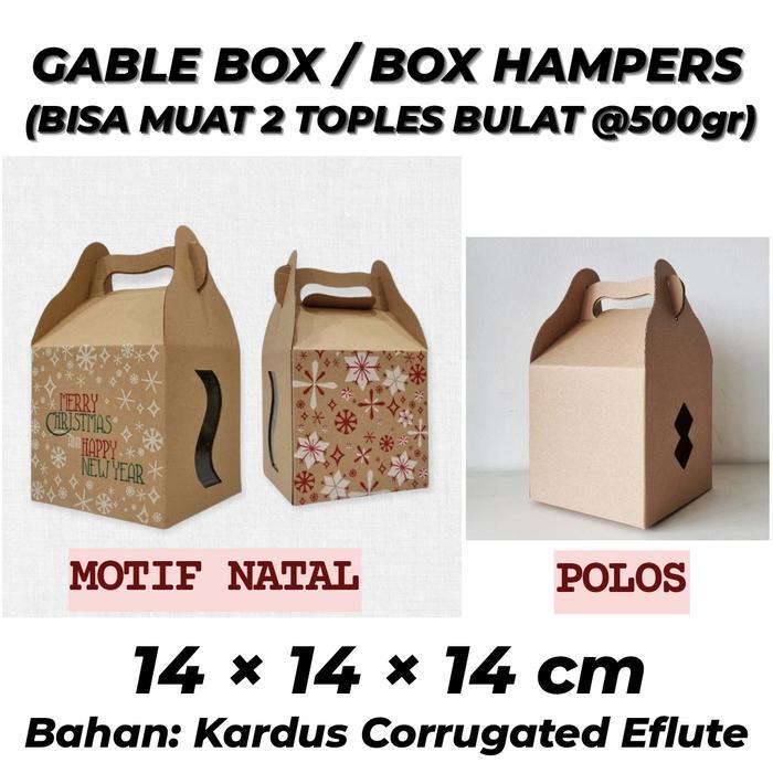 Box Toples Kue Kering / Box Toples Isi 2 / Packaging Hampers