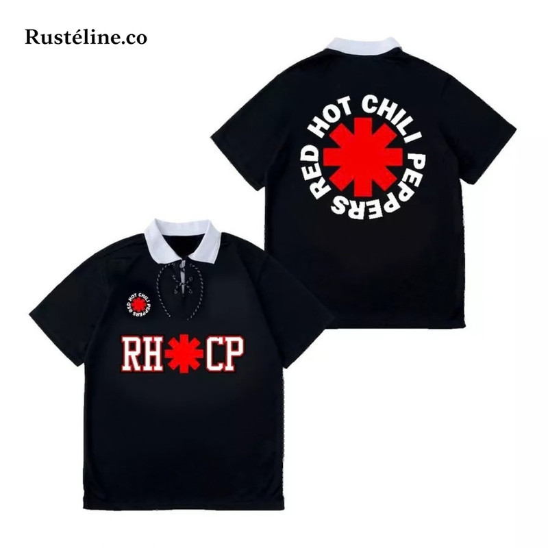 Jersey Retro Red Hot Chili Peppers RHCP Rusteline.co Original - Kaos Olahraga Musik Band Pria Wanita