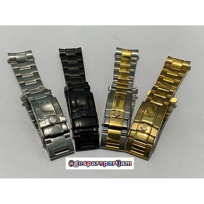 STRAP TALI JAM ROLEX DAYTONA-TALI JAM RANTAI STAINLESS-20 MM-EMAS