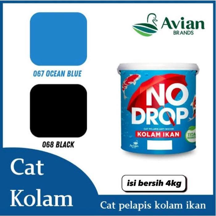 Cat Kolam Ikan No Drop Galon 4Kg,Cat Pelapis Anti Bocor No Drop Kolam Ikan 4Kg,Cat No Drop Kolam