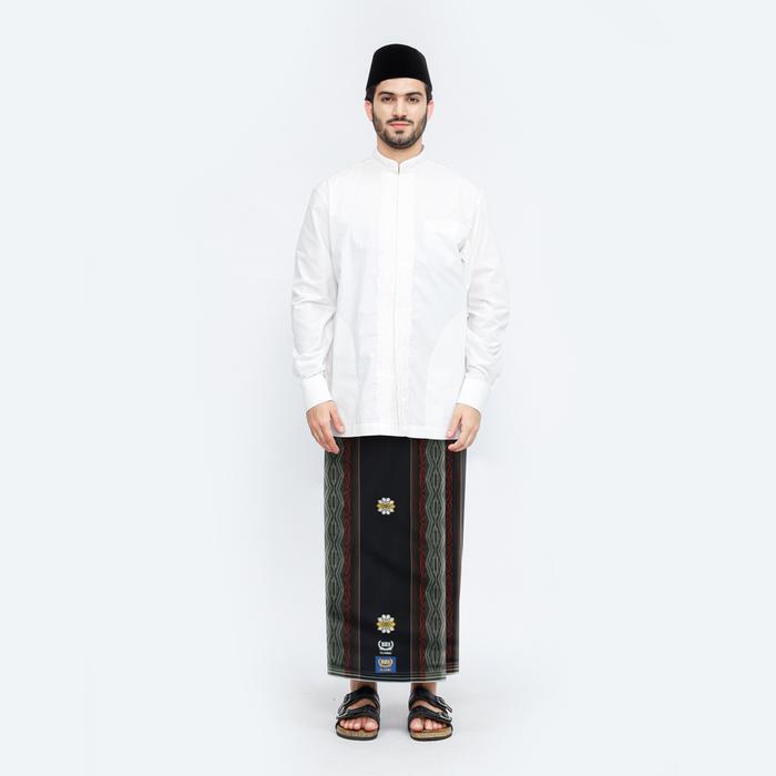 DISKON Sarung BHS Classic Gold Motif C45 SSF SJ Hitam Kuning READY STOCK