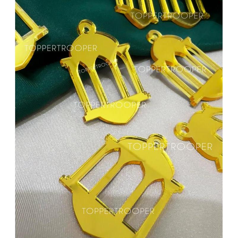 Tag Hampers AKRILIK Idul Fitri Hang Tag Eid Mubarak Acrylic Tag Lebaran Hang Tag Lebaran Hampers