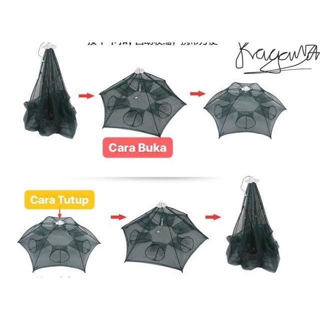 Jala Jaring Bubu Ikan Payung 12 Lubang