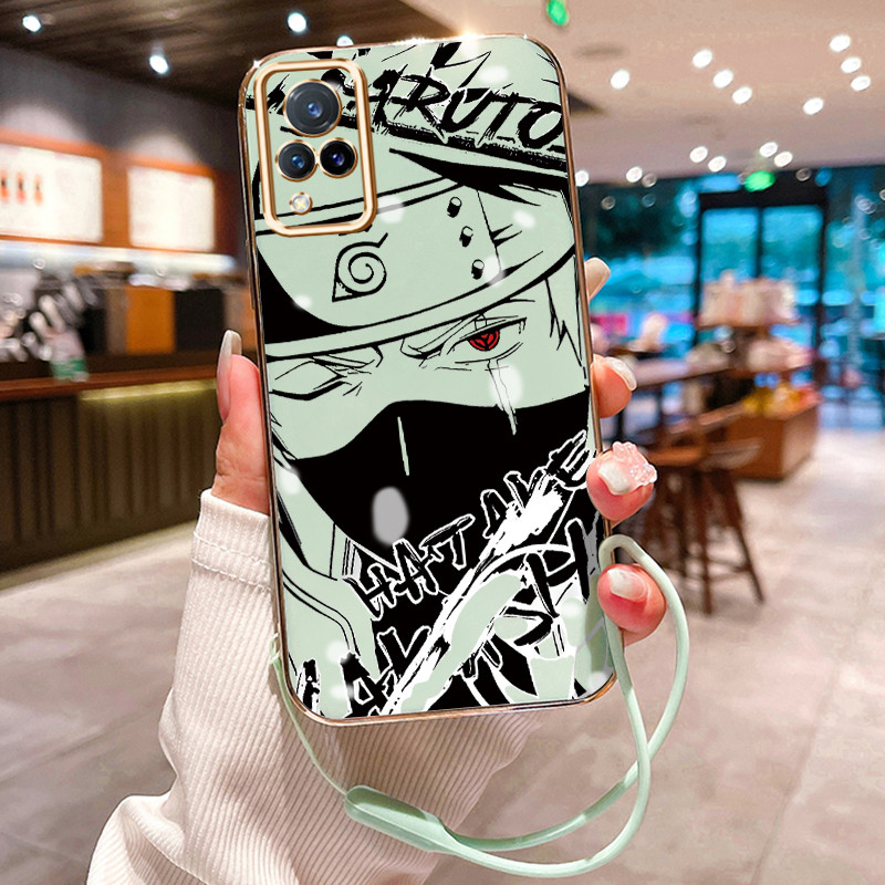 Casing Hp Untuk VIVO V21 4G V21 5G V21s 5G V21E V20 V20 SE Case Kakashi keren pria Elektro Plating C